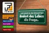 Blechschild Spruch 27x10cm sobald Antwort ändert die Frage Produktbild-Vorschau 3