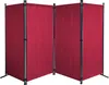 Paravent 4 Teilig 165 x 220 cm Rubinrot - Garten & Balkon Produktbild-Vorschau 1