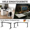 Albatros Kabelkanal Schreibtisch Weiß Komplettset C - Produktbild-Vorschau 7