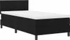 vidaXL Lit boxspring avec tête de lit noir 90 x 200 cm Voir les images du produit 4