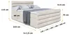 ALTDECOR Boxspringbett mit Fußteil, 2 Matratzen und Topper Produktbild-Vorschau 7