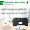 A printer is shown with charts and graphs, implying compatibility with specific printer series. Produktbild-Vorschau