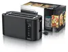 A black toaster and its packaging are displayed on a white background. Náhled obrázku produktu