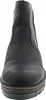 A close-up front view of a black leather ankle boot. Náhľad obrázku produktu