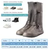 1 Paar Wasserdicht Schuhüberzieher, Lange Rutschfeste Regen Produktbild-Vorschau 2
