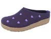 Haflinger Damen Pantoffel Schurwolle Herz Stickerei Grizzly Produktbild-Vorschau 6