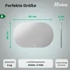 Mirlux Badezimmerspiegel mit LED Beleuchtung - Wandspiegel Produktbild-Vorschau 7