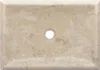 A top-down view of a rectangular marble sink with a drain hole in the center. Náhľad obrázku produktu