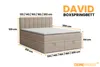 BOXBETT DAVID 160/200 Velour Beige mit einer Matratze H4 Produktbild-Vorschau 6