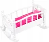 Kinderplay Puppenwiege 2-in-1 mit Bettwäsche – Schaukelbett Produktbild-Vorschau 16