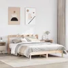 vidaXL Massivholzbett ohne Matratze 135x190 cm Kiefernholz Produktbild-Vorschau 2