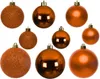 LS-LebenStil 30 Kunststoff Weihnachtskugeln Orange 4cm-6cm Produktbild-Vorschau 3