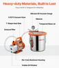 VEVOR 11,36 L Vakuumkammer mit Pumpe, 110 L/min, Edelstahl, Produktbild-Vorschau 5