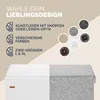 CASARIA® Sitzbank mit Stauraum Faltbar Weiß 80x40x40cm Produktbild-Vorschau 7