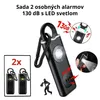 2x Osobný Alarm 130 dB s LED Svetlom – USB-C Nabíjateľný – Náhľad obrázku produktu 1