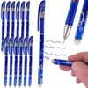 12x radierbarer Kugelschreiber löschbar Gelstift 05 mm blau Produktbild-Vorschau 1