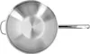 A top-down view of a stainless steel wok on a white background. Podgląd zdjęcia produktu