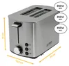TZS First Austria Toaster | Edelstahl | 2 Scheiben | 850W | Produktbild-Vorschau 2