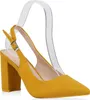 VAN HILL Damen Pumps Slingpumps Blockabsatz High Heel Produktbild-Vorschau 1