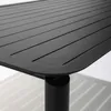 Quadratischer Terrassentisch (185 x 92 cm) und 8 schwarze Produktbild-Vorschau 5