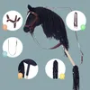 A stick horse with various accessories, presented with numbered callouts. Anteprima dell’immagine prodotto