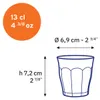 Gobelets Duralex Picardie 13cl Verre Trempé Ultra Résistant Voir les images du produit 6