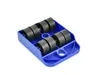 A blue furniture mover with black rollers on a white background. Podgląd zdjęcia produktu