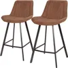 home24 Barstuhl - 2er-Set - Metall Produktbild-Vorschau 1