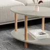 Tavolino 'Højreby' gambe ovali in legno di faggio 70 x 44 x Anteprima dell’immagine prodotto 3