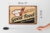 Blechschild Retro 30x20cm Cold drinks and warm meal Produktbild-Vorschau 6