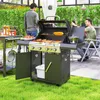 Outsunny Gasgrill 12 KW Grillwagen inkl 5 Brenner Produktbild-Vorschau 2