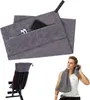 Fitnesshandtuch mit Reißverschlusstasche | 120 x 50 cm | Produktbild-Vorschau 4