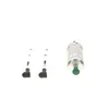 A fuel pump and associated parts are laid out on a white background. Produktbild-Vorschau