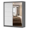 Schwebetürenschrank Kleiderschrank Bella 03, 183 cm, Produktbild-Vorschau 2