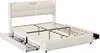 UnboxG Letto imbottito matrimoniale 160x200 con letto USB e Anteprima dell’immagine prodotto 10