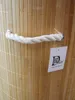 Wäschekorb Wäschetruhe Bambus beige  faltbar m. Bezug Produktbild-Vorschau 4