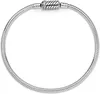 A silver Pandora Moments snake chain bracelet with a magnetic clasp is displayed against a white background. Produktbild-Vorschau