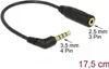 DeLOCK 0.175m 3.5mm/2.5mm, 3.5mm, Männlich, 2.5mm, Produktbild-Vorschau 2