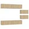 vidaXL 6-tlg. TV-Schrank-Set Sonoma-Eiche Holzwerkstoff -  Produktbild-Vorschau 11