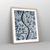 Gerahmtes Poster - Rahmen in heller Eiche - Wald Winter Produktbild-Vorschau 8