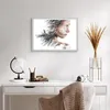 Gerahmtes Poster - Weißer Rahmen - Frau doppelt Belichtung Produktbild-Vorschau 6