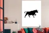 MuchoWow® Poster Schwarz-weiße Illustration eines Stiers Produktbild-Vorschau 3