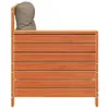 vidaXL Gartensofa mit Armlehne und Kissen Wachsbraun Produktbild-Vorschau 5