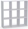 Brüder-Möbel | Würfelregal 3x3 - Weißes Bücherregal - 9 Produktbild-Vorschau 1