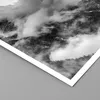 Poster - Poster ohne Rahmen - Berge Nebel Gipfel - 100x70 Produktbild-Vorschau 2