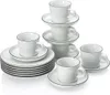 Kaffee-Set 18-tlg. - CUCINA COLORI SCHWARZ / BLACK - Produktbild-Vorschau 3