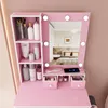 Make-up tafel met LED-verlichting en krukje, 60x38x132 cm, Productafbeelding-voorbeeld 11