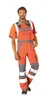 Planam  Plaline Warnschutz Latzhose orange/zink Gr. 56, Produktbild-Vorschau 1