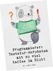 Mr. & Mrs. Panda Grußkarte Programmierer Kaffeeheld - Weiß Produktbild-Vorschau 1