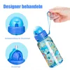 500ml Trinkflasche Kinder, Sportwasserflasche mit Strohhalm Produktbild-Vorschau 3